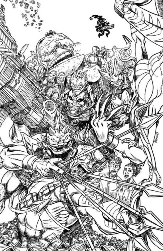 Lucky Devils #6 (Of 9) Cover D Ryan Browne Youngblood Team Up Black & White Full Art Variant (Mature)