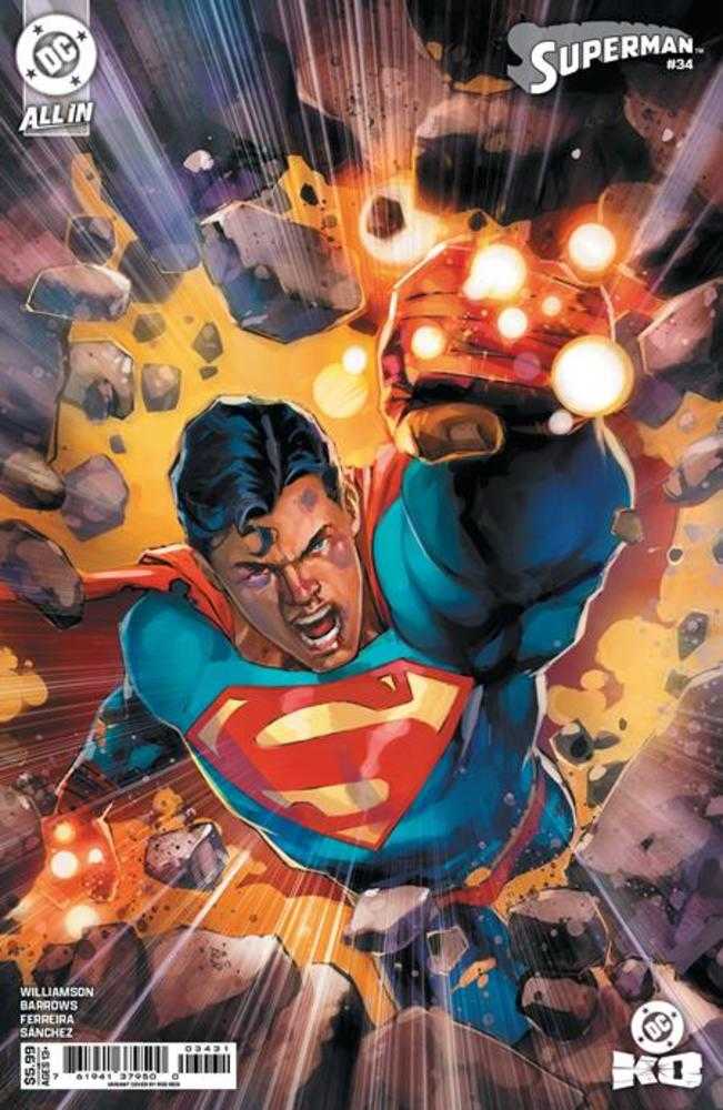 Superman (2023) #34 Cover C Rod Reis Card Stock Variant (DC K.O.)