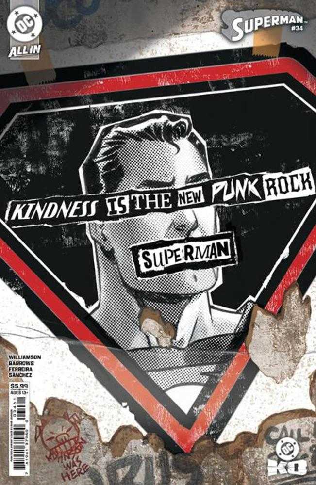 Superman (2023) #34 Cover F Dave Johnson Punk Rock Card Stock Variant (DC K.O.)