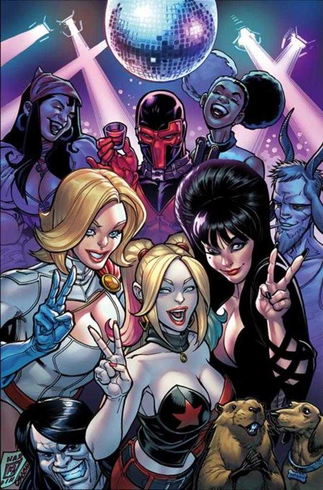 Harley Quinn X Elvira #5 Cover K (1:15) Chad Hardin Full Art Virgin Variant