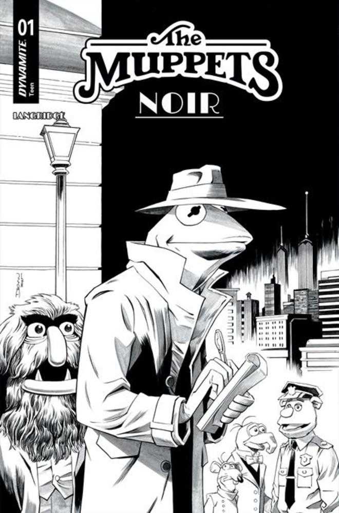 Muppets Noir #1 Cover F (1:10) Declan Shalvey Line Art Inks Variant