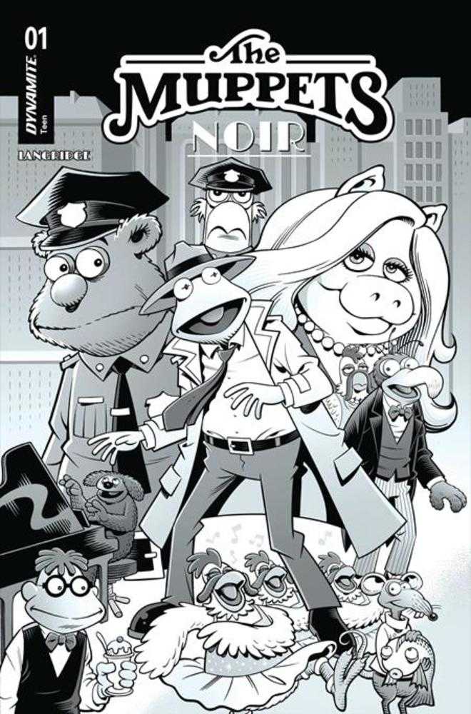 Muppets Noir #1 Cover G (1:15) Roger Langridge Line Art Inks Variant
