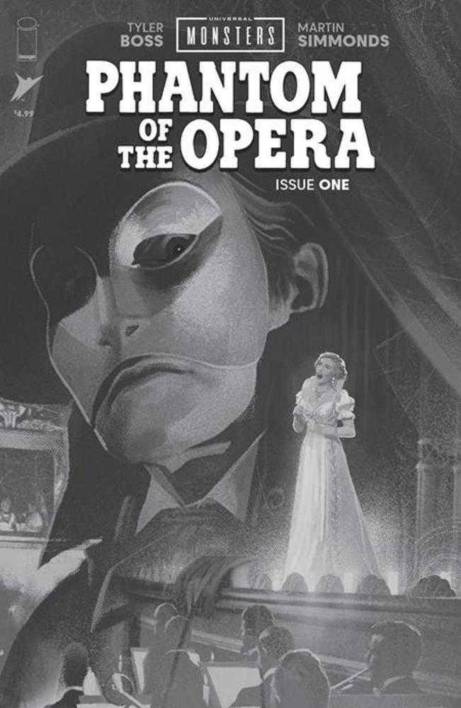 Universal Monsters Phantom Of The Opera #1 (Of 4) Cover D (1:25) Joshua Middleton B&W Classic Horror Variant