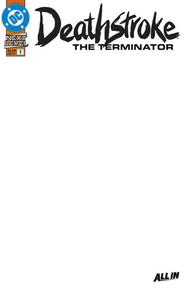 Deathstroke The Terminator (2026) #1 Cover F Blank Card Stock Variant