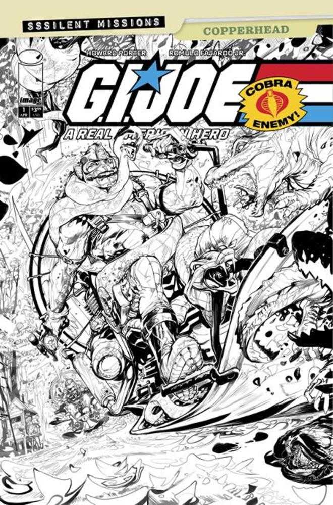 G.I. Joe A Real American Hero Sssilent Missions Copperhead #1 (One Shot) Cover C (1:10) Howard Porter Inks Variant