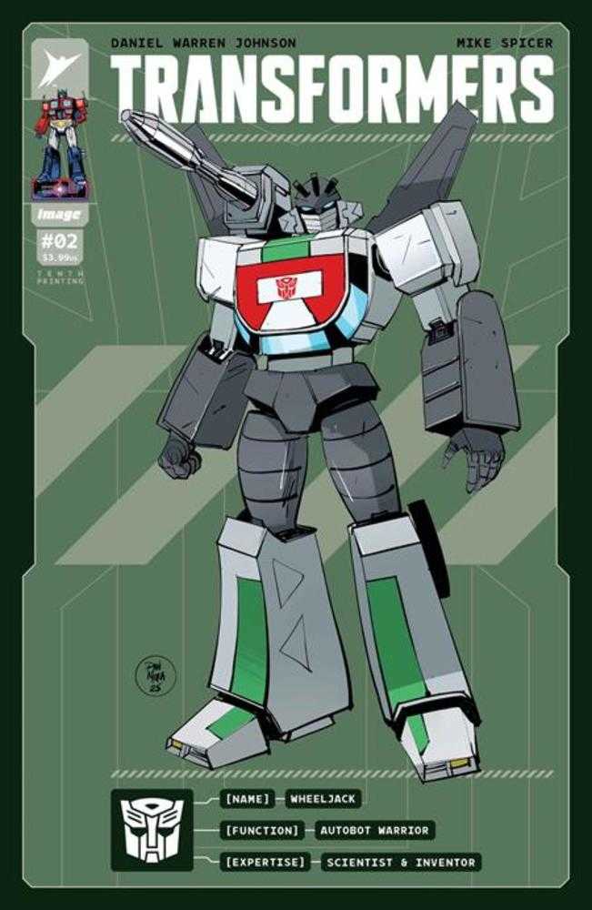 Transformers (2023) #2 10th Printing Cover J Dan Mora & Andres Juarez Variant