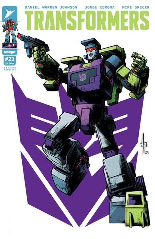 Transformers (2023) #23 Variant (2nd Printing) Cover A Jason Howard Decepticon