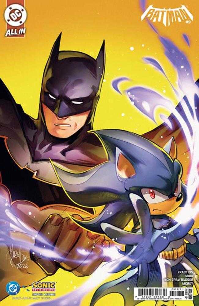 Batman (2025) #9 Cover F Mirka Andolfo DC X Sonic Card Stock Variant