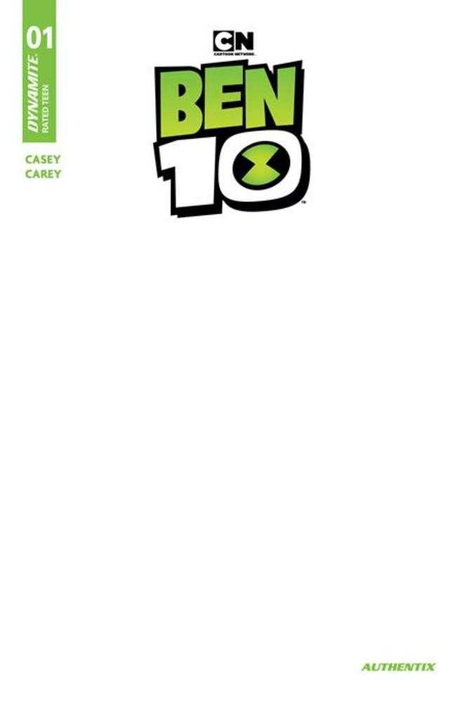 Ben 10 (2026) #1 Cover F Blank Authentix Variant