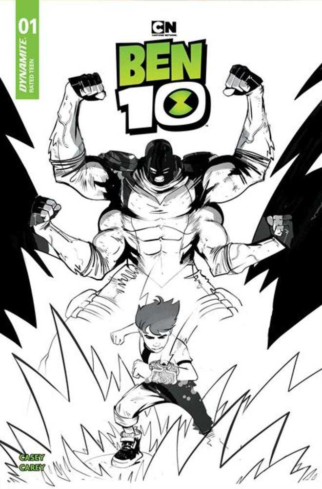 Ben 10 (2026) #1 Cover K (1:15) Sebastian Piriz Line Art Variant