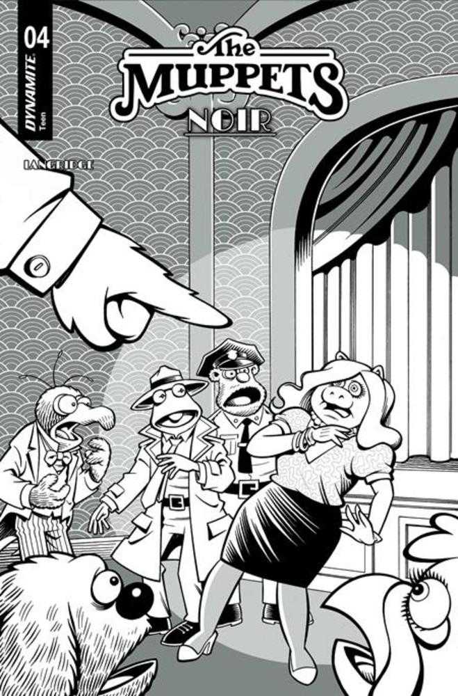 Muppets Noir #4 Cover E (1:15) Roger Langridge Line Art Variant