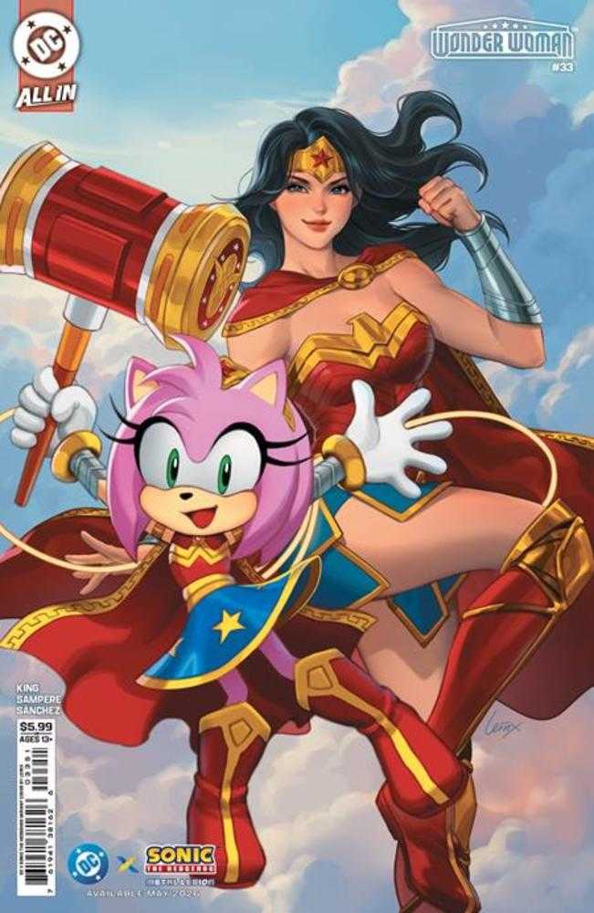 Wonder Woman (2023) #33 Cover E Lesley Leirix Li DC X Sonic Card Stock Variant