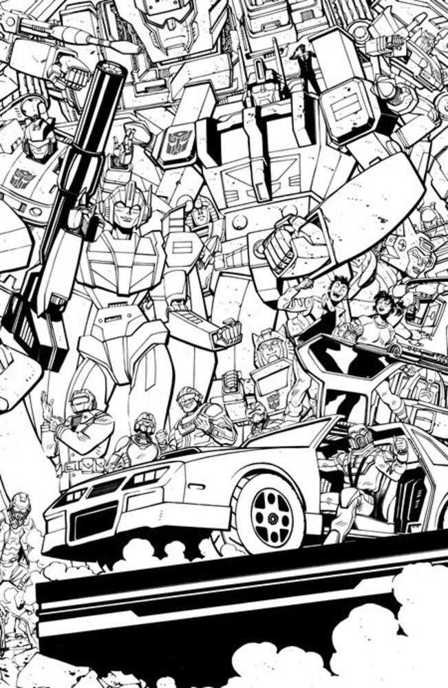 Mask (2026) #1 Cover F Tom Reilly Energon Universe Third Anniversary Black & White Connecting Variant