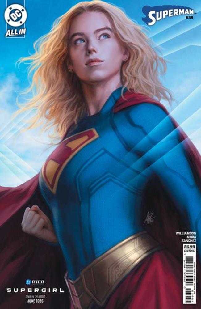 Superman (2023) #39 Cover E Stanley Artgerm Lau Supergirl Movie Card Stock Variant (The Reign Of The Superboys)