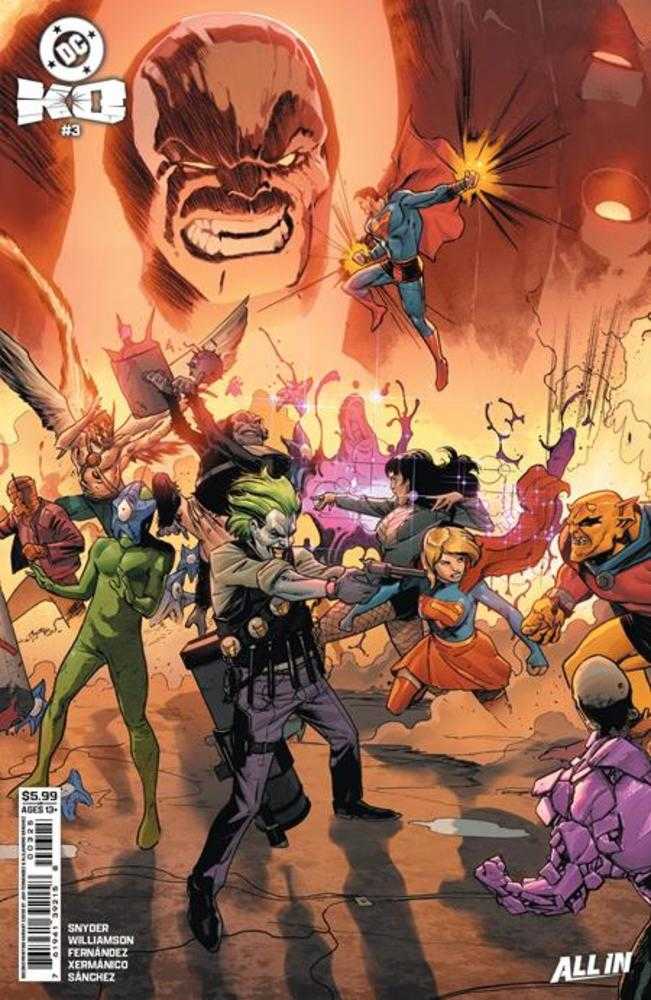 DC K.O. #3 (Of 5) Variant (2nd Print) Cover B Javier Fernandez Connecting Card Stock Variant