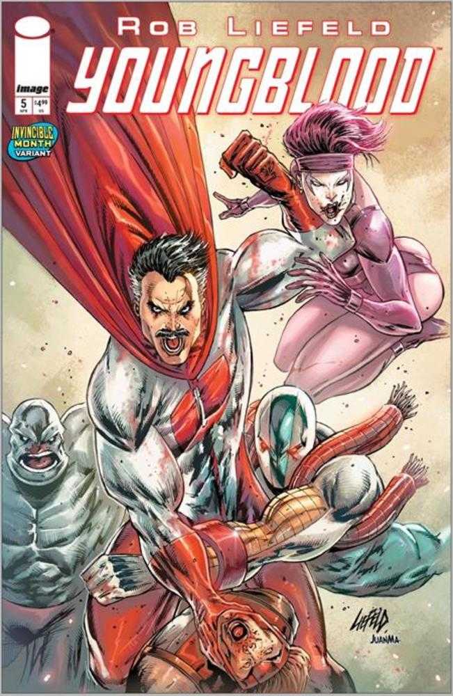 Youngblood (2025) #5 Cover G Rob Liefeld Invincible Team Up Variant (Mature)
