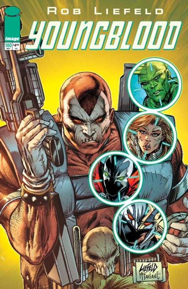 Youngblood (2025) #100 Cover O Rob Liefeld & Todd McFarlane Image Variant