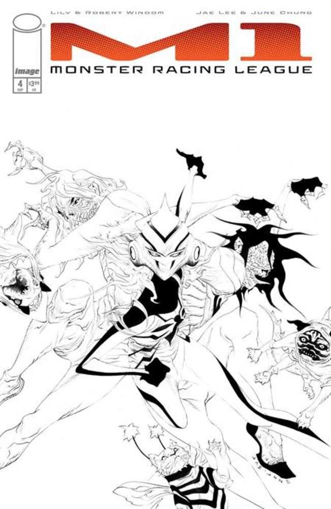 M1 Monster Racing League #4 Cover C (1:25) Jae Lee Inks Variant