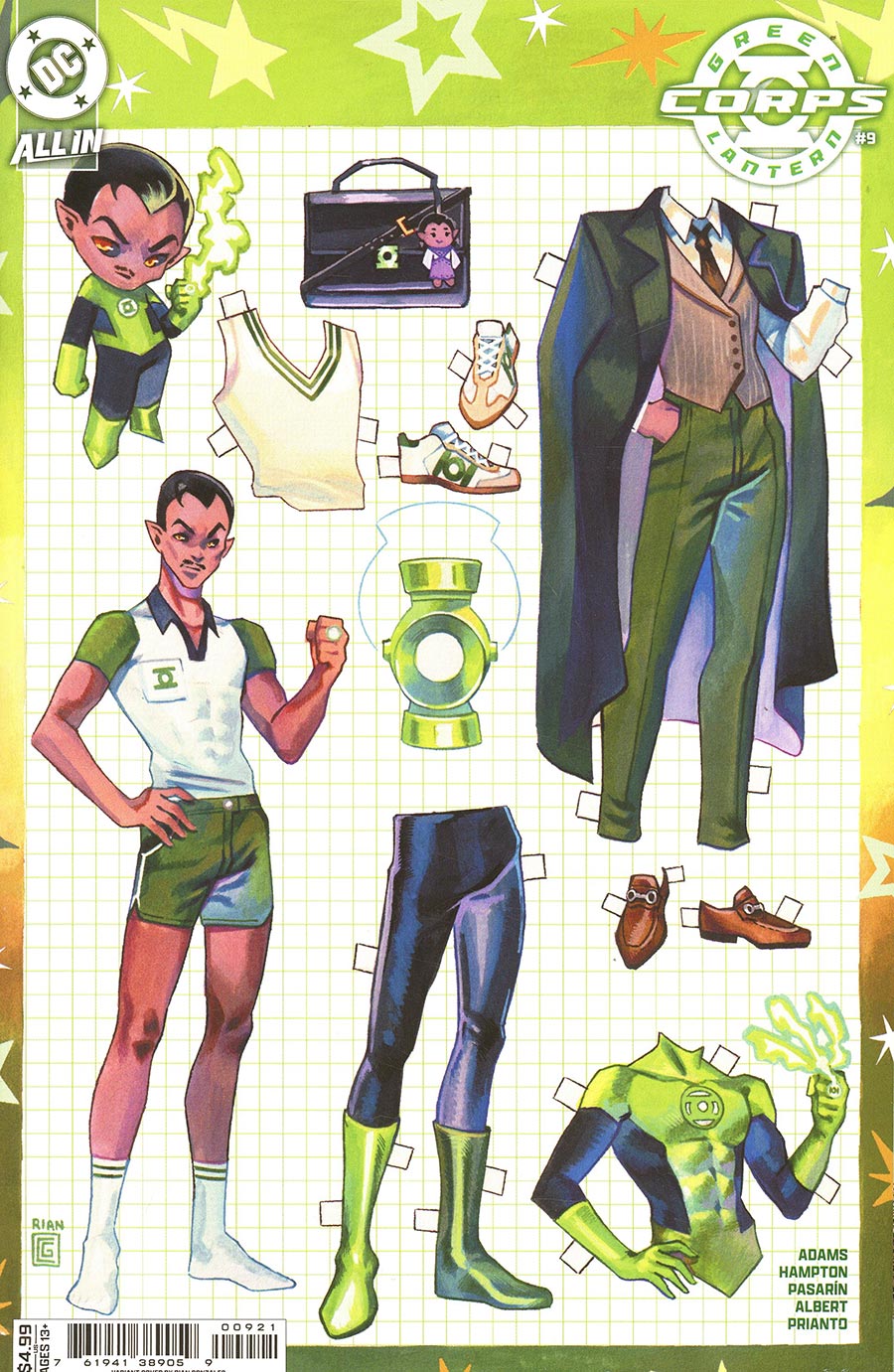 Green Lantern Corps (2025) #9 Cover B Rian Gonzales Card Stock Variant (Starbreaker Supremacy)