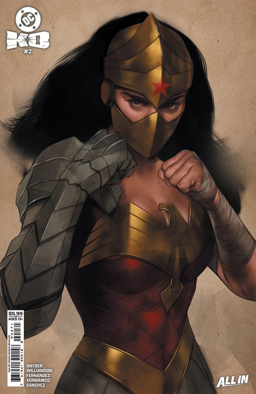 DC K.O. #2 (Of 4) Cover H Ben Oliver Face Off Card Stock Variant