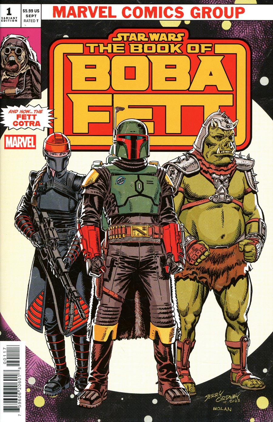 Star Wars The Book Of Boba Fett #1 Variant (1:25) Jerry Ordway Edition