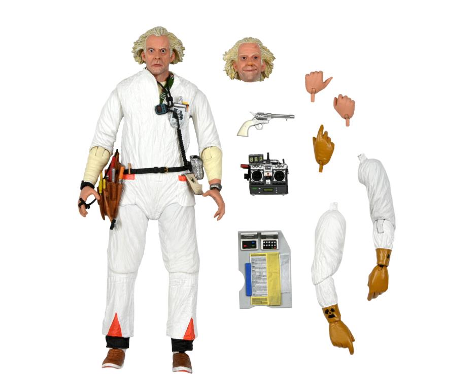 Back to the Future Ultimate Doc Brown (Hazmat Suit) Figure