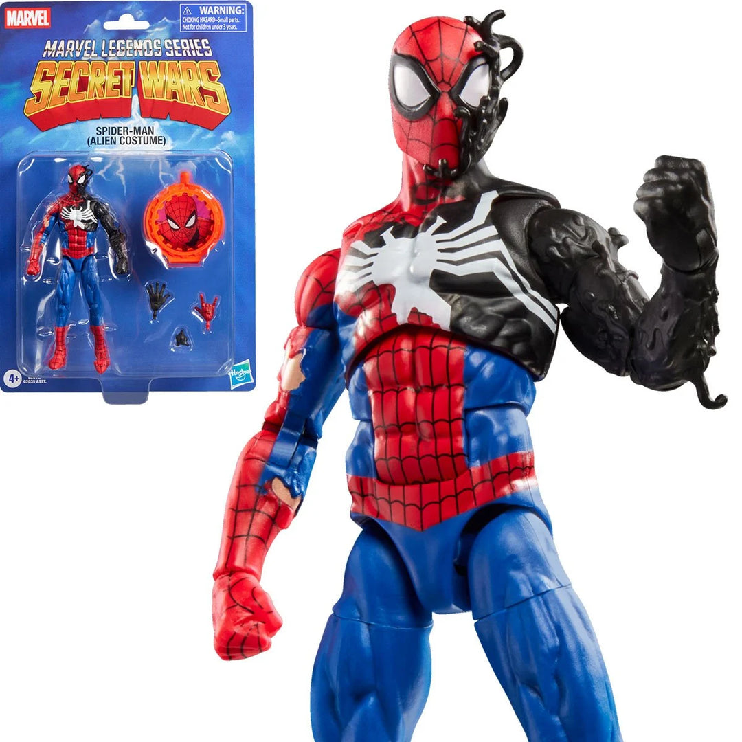 Marvel Legends: Secret Wars - Spider-Man (Alien Costume) 6-Inch Action Figure