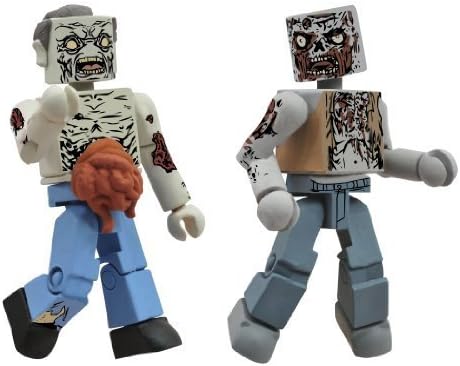 The Walking Dead Minimates Series 1 Guts Zombie & Burned Zombie Minifigure 2-Pack