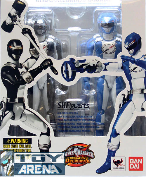 S.H. Figuarts Power Rangers Operation Overdrive Blue & Black Rangers (2 Pack)