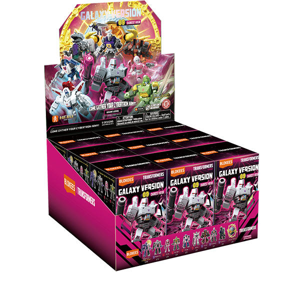 Transformers Blokees: 4-inch Galaxy Model Kit - GV09 Darkest Hour Display (1 Blind Box)