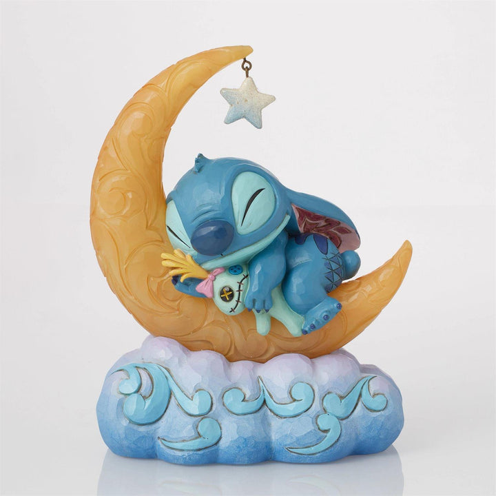 Stitch & Scrump on LED Moon (Disney Traditions)