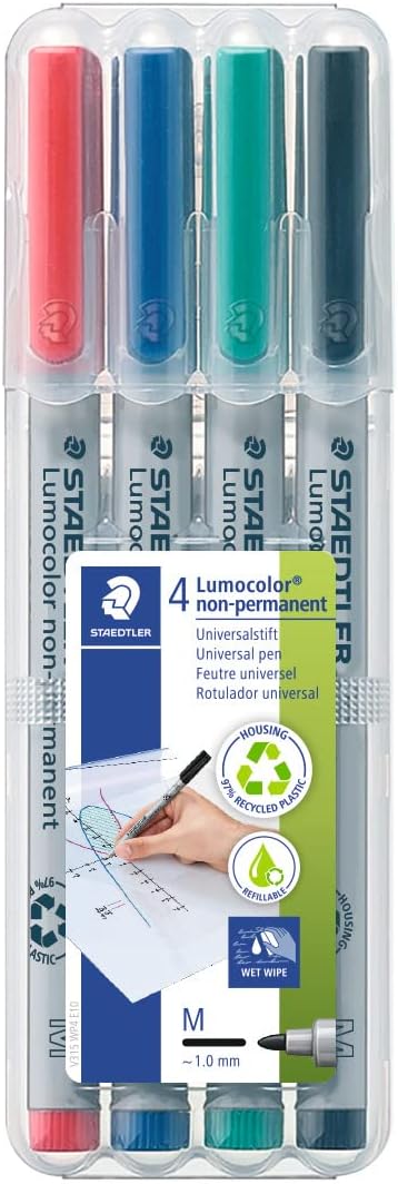 Staedtler: Lumocolor non-permanent - 4 Count (Medium)