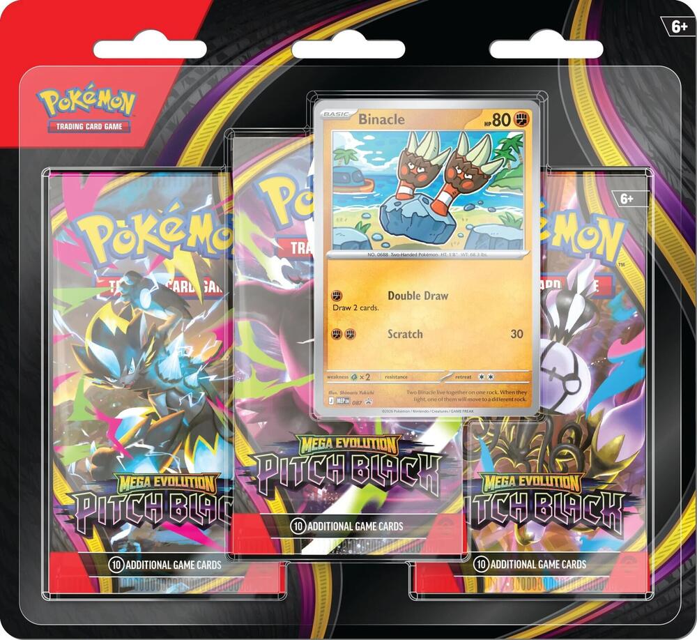 Pokemon: ME05 Pitch Black - 3PK Blister Pack (1)