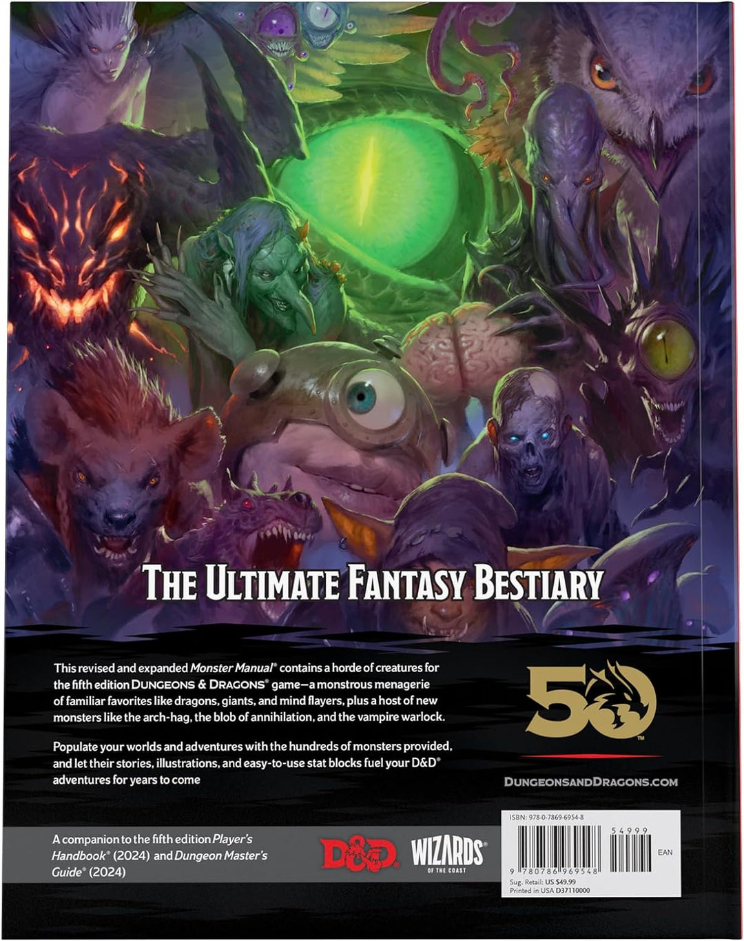 D&D 5e: Monster Manual (2024) Hardcover