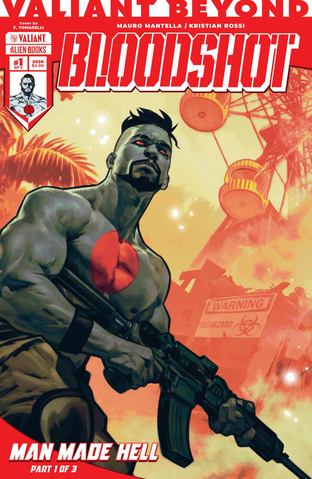 Valiant Beyond Bloodshot #4  Man Made Hell #1 Variant B (Tomaselli)