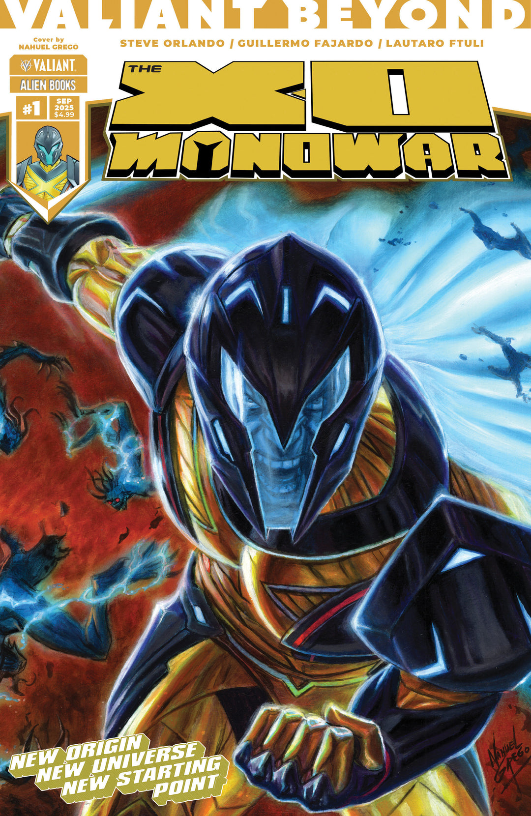 Valiant Beyond The X O Manowar #1 Variant B (Grego Wraparound Variant)