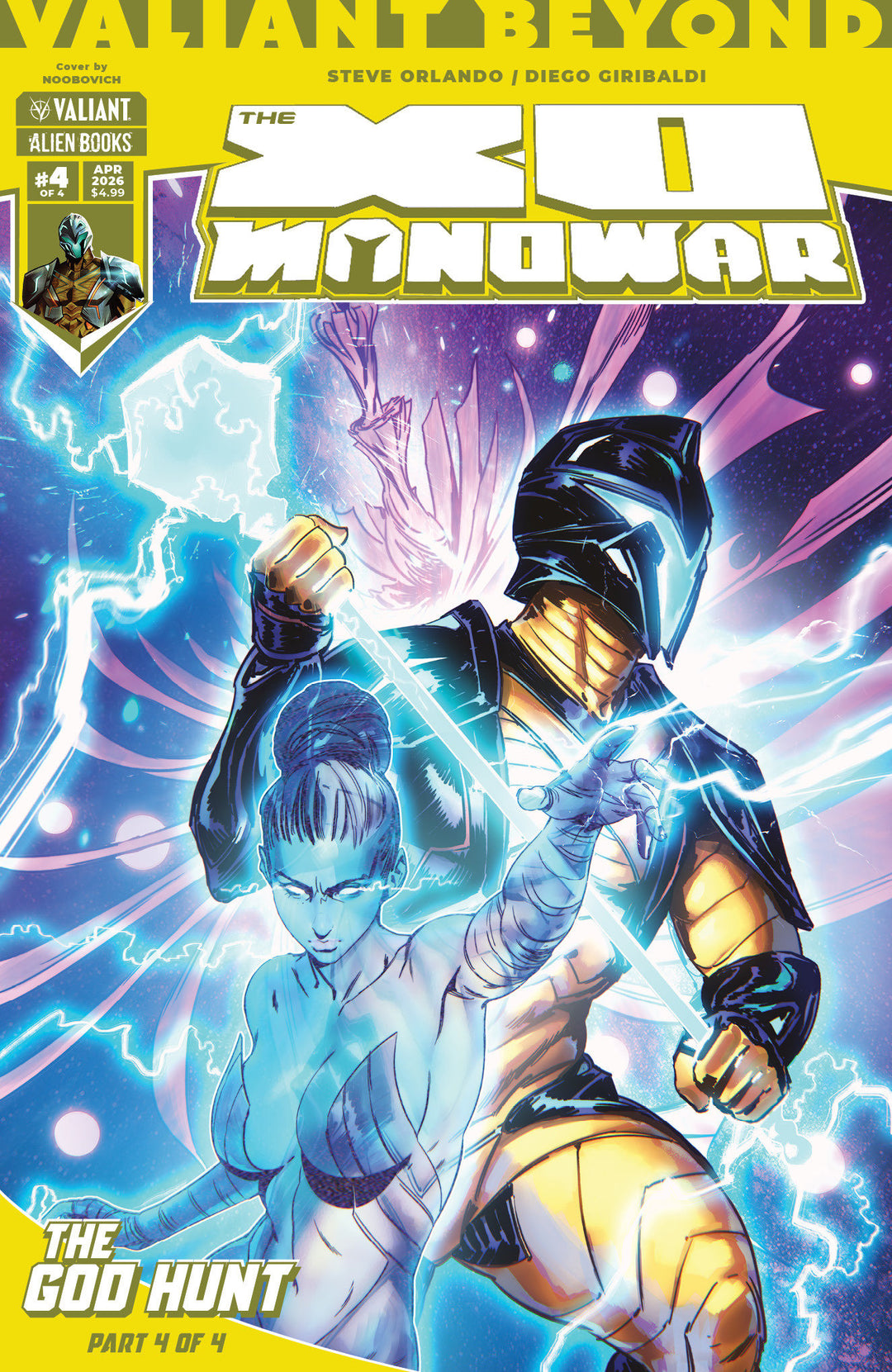 Valiant Beyond The X-O Manowar #8 The God Hunt #4 Cover A (Noobovich)
