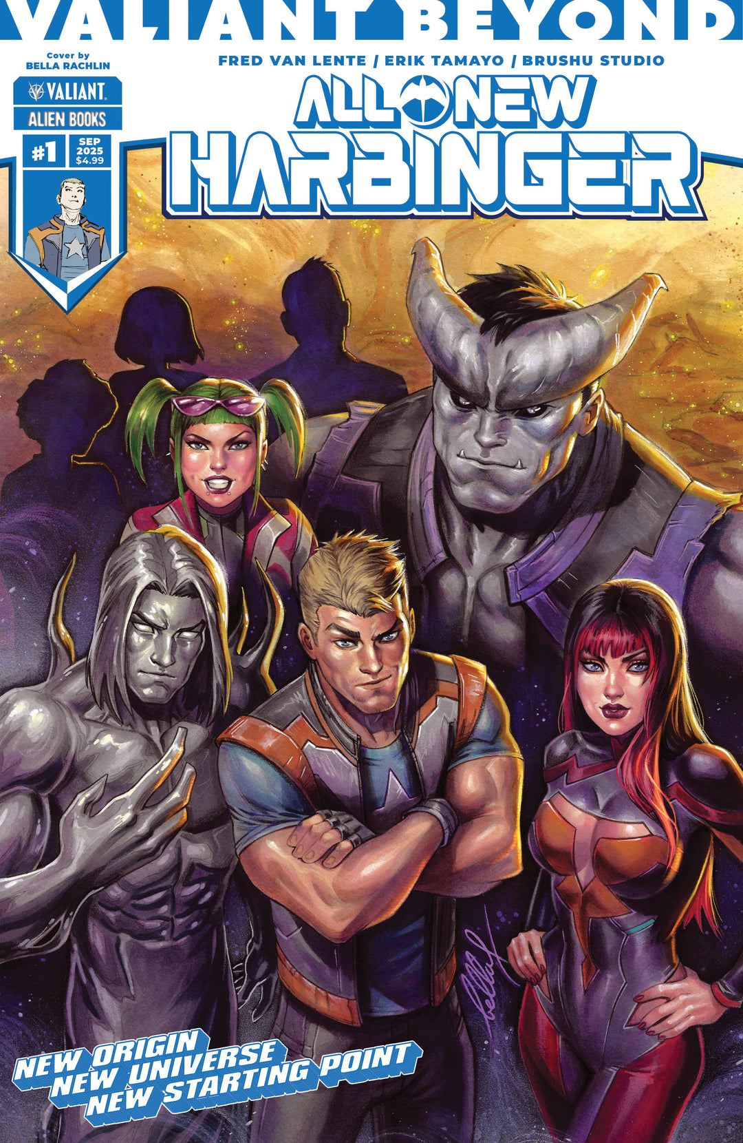 Valiant Beyond All New Harbinger #1 Variant B (Fajardo Wraparound Variant)