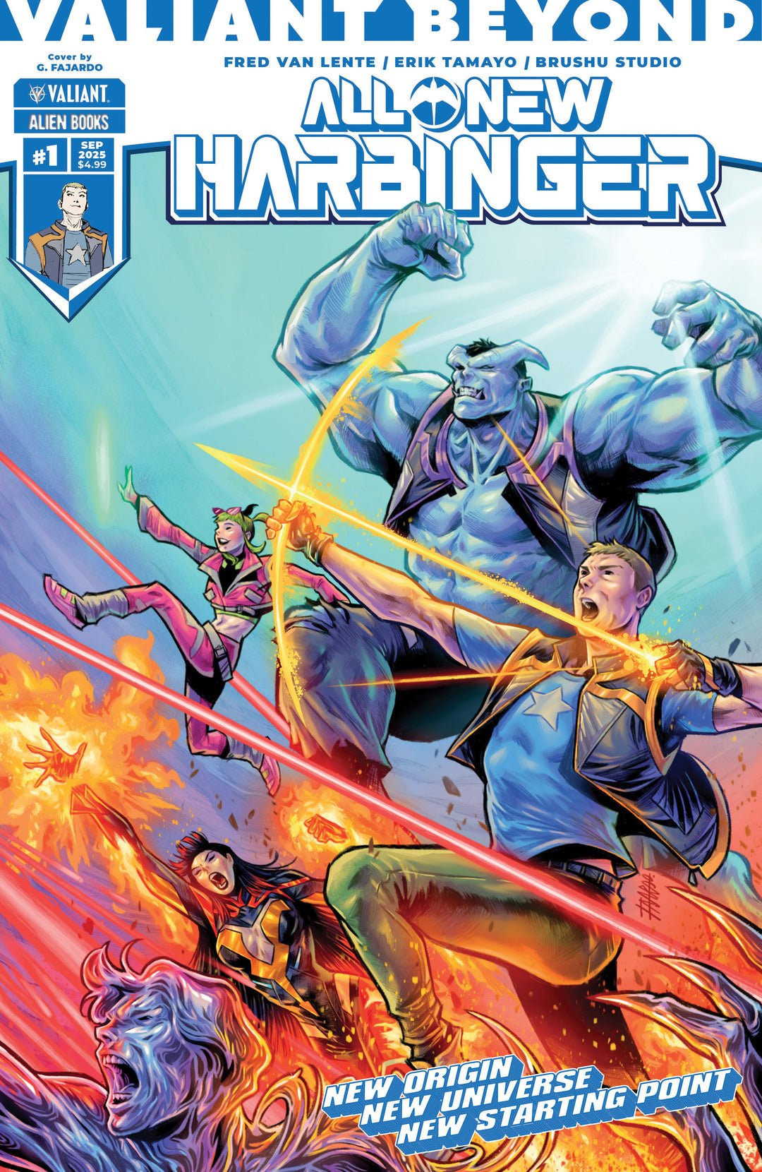 Valiant Beyond All New Harbinger #1 Variant B (Fajardo Wraparound Variant)