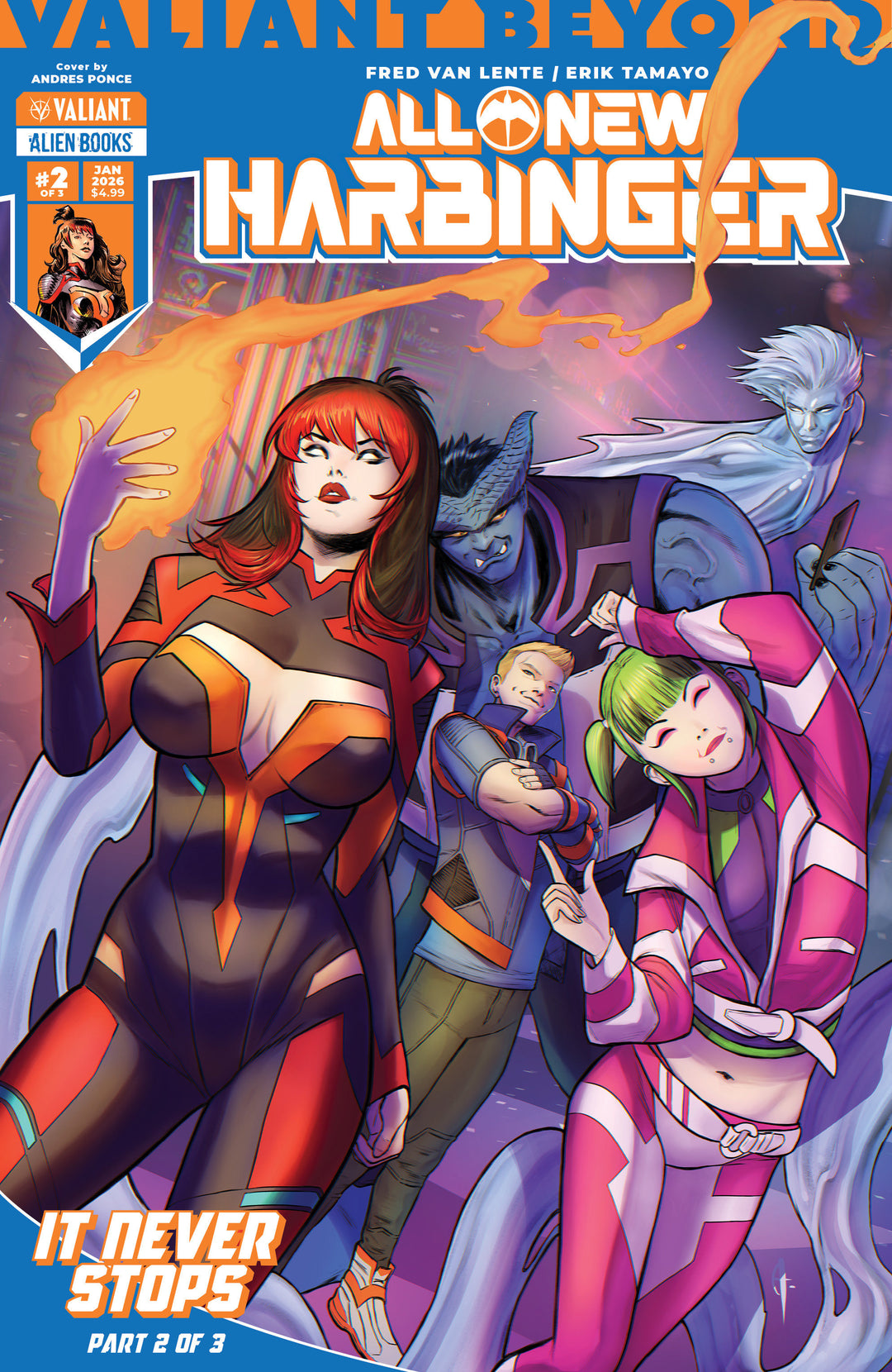Valiant Beyond All New Harbinger #5  It Never Stops #2 Cover A (Ponce)