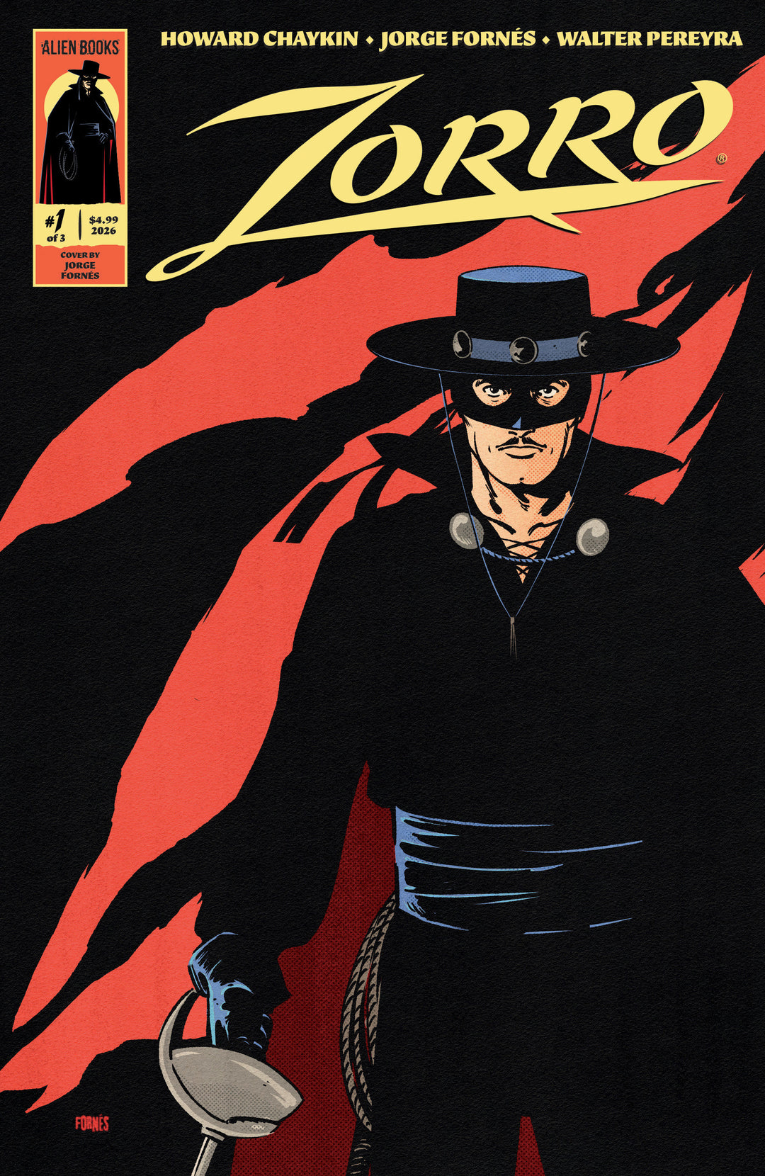Zorro (2026) #1 Cover A (Fornés)