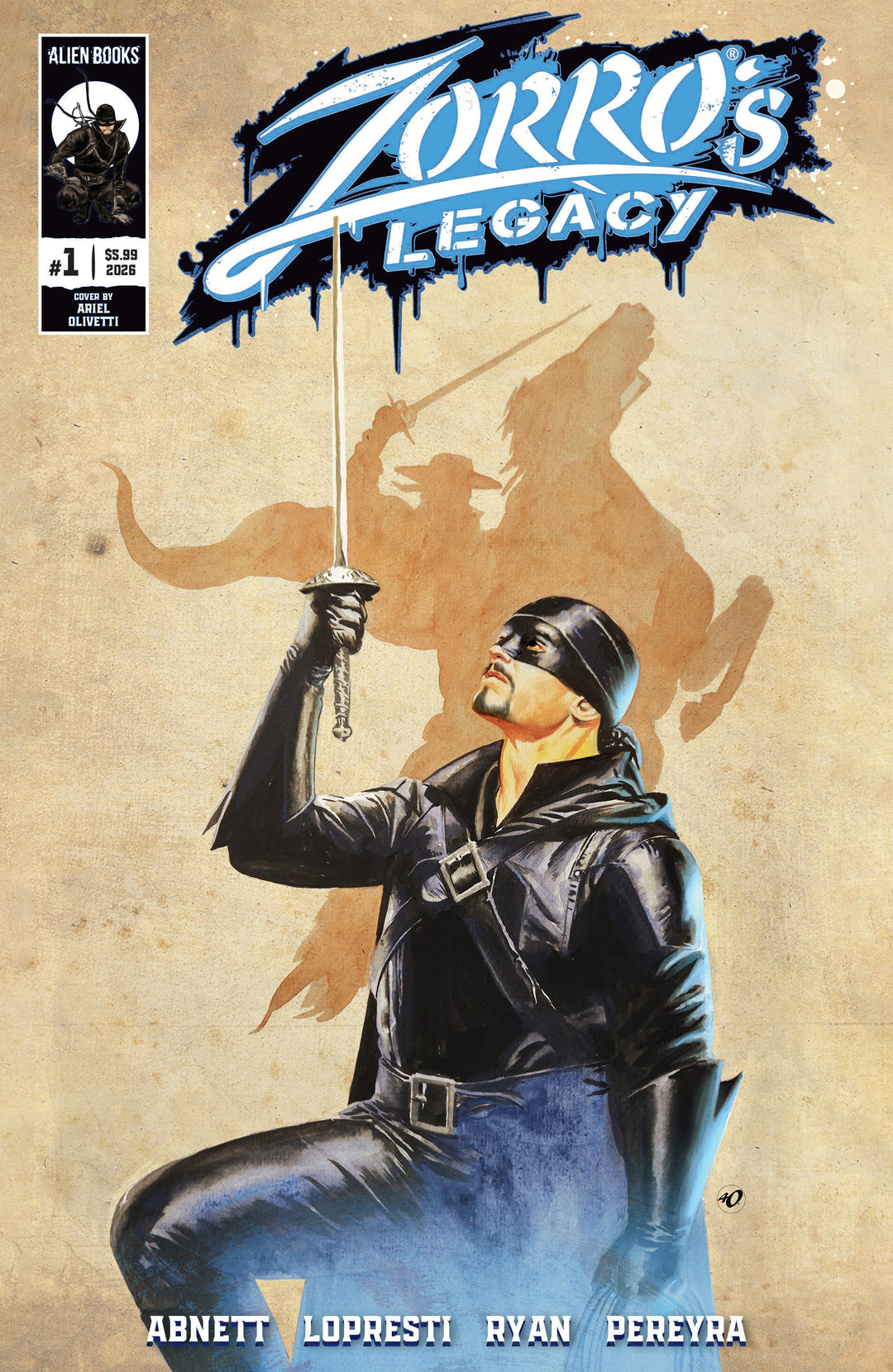 Zorro's Legacy #1 Variant E 1:15 (Olivetti)