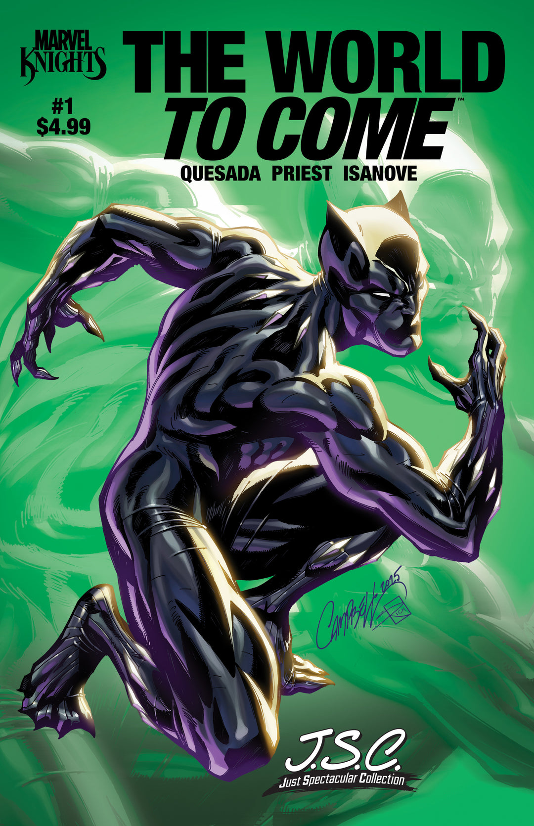 Marvel Knights The World To Come #3 J. Scott Campbell Just Spectacular Collection Variant
