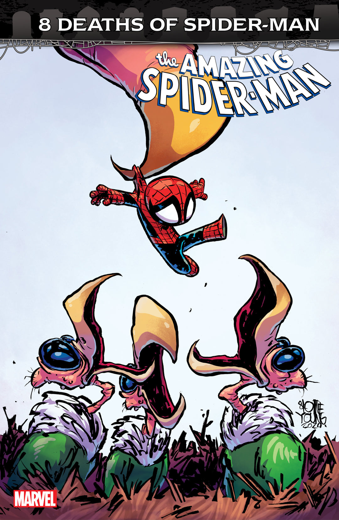 Amazing Spider-Man (2022) #64 Skottie Young 8 Deaths Of Spider-Man Variant