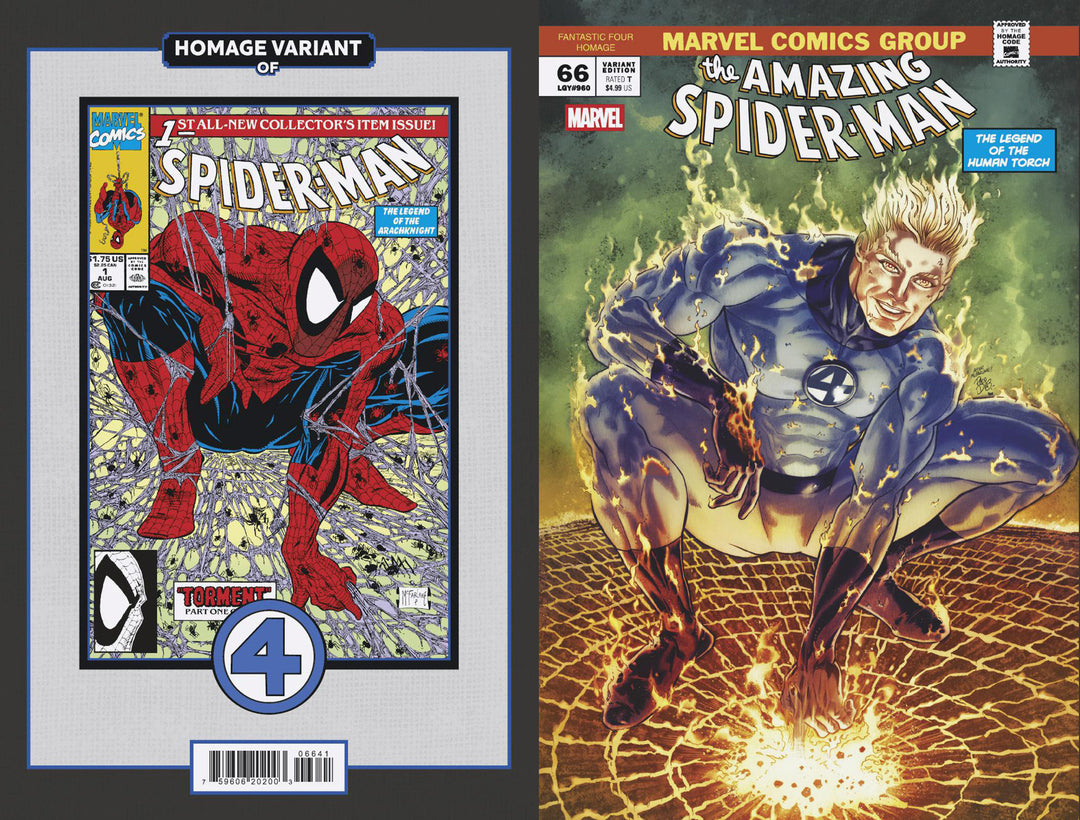 Amazing Spider-Man (2022) #66 Paco Diaz Fantastic Four Homage Variant