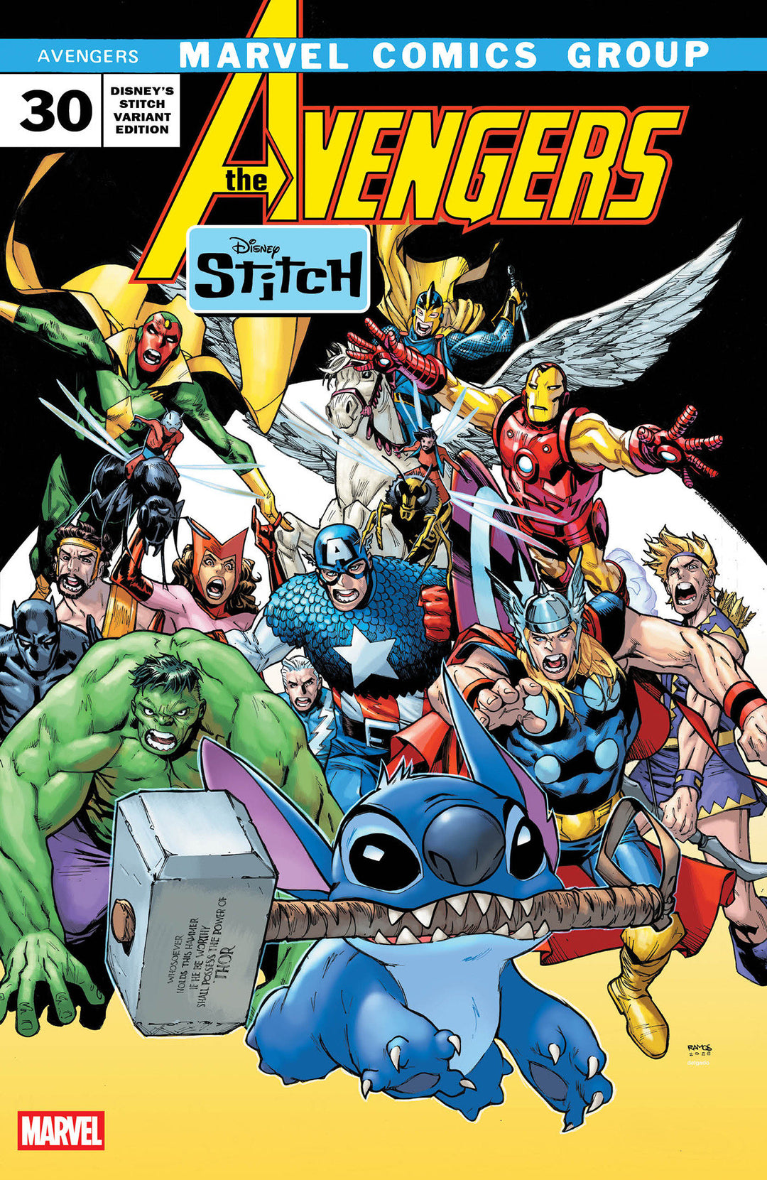 Avengers (2023) #30 Humberto Ramos Disney Stitch Variant