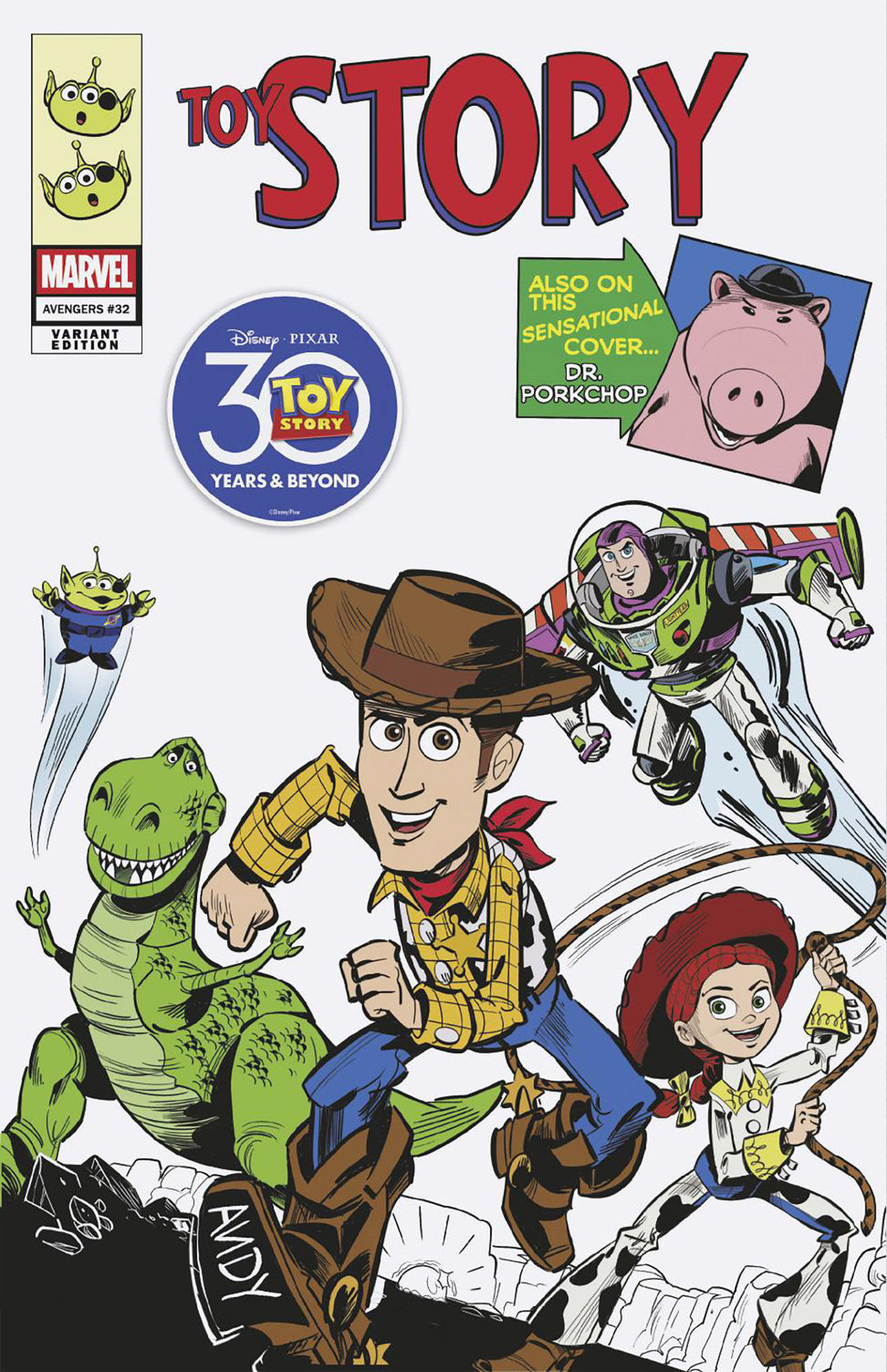 Avengers (2023) #32 Marco Forcelloni Pixar Toy Story Homage Variant