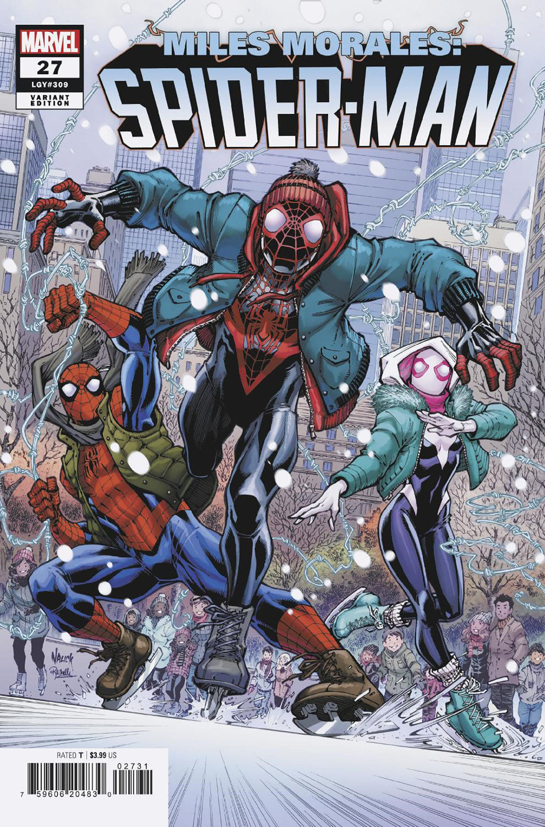 Miles Morales Spider-Man (2023) #27 Todd Nauck Winter Holiday Variant