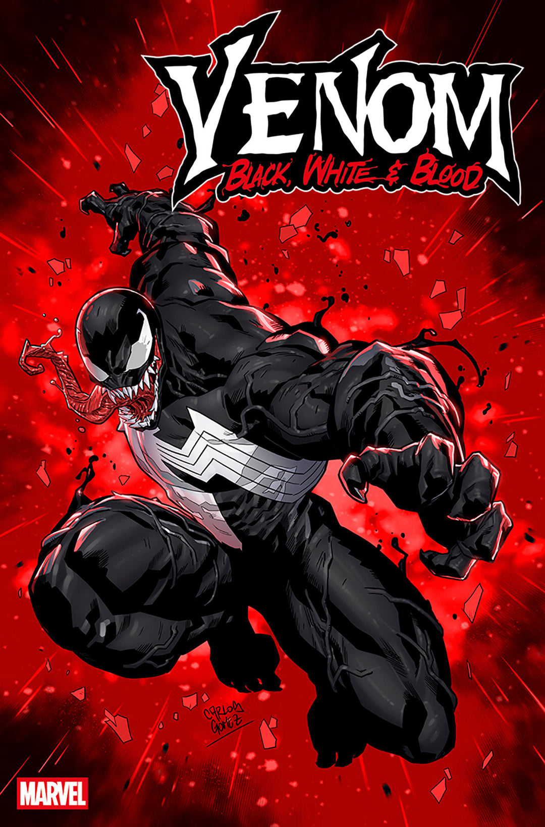 Venom Black White & Blood #2 Variant (1:25) Carlos Gomez Edition