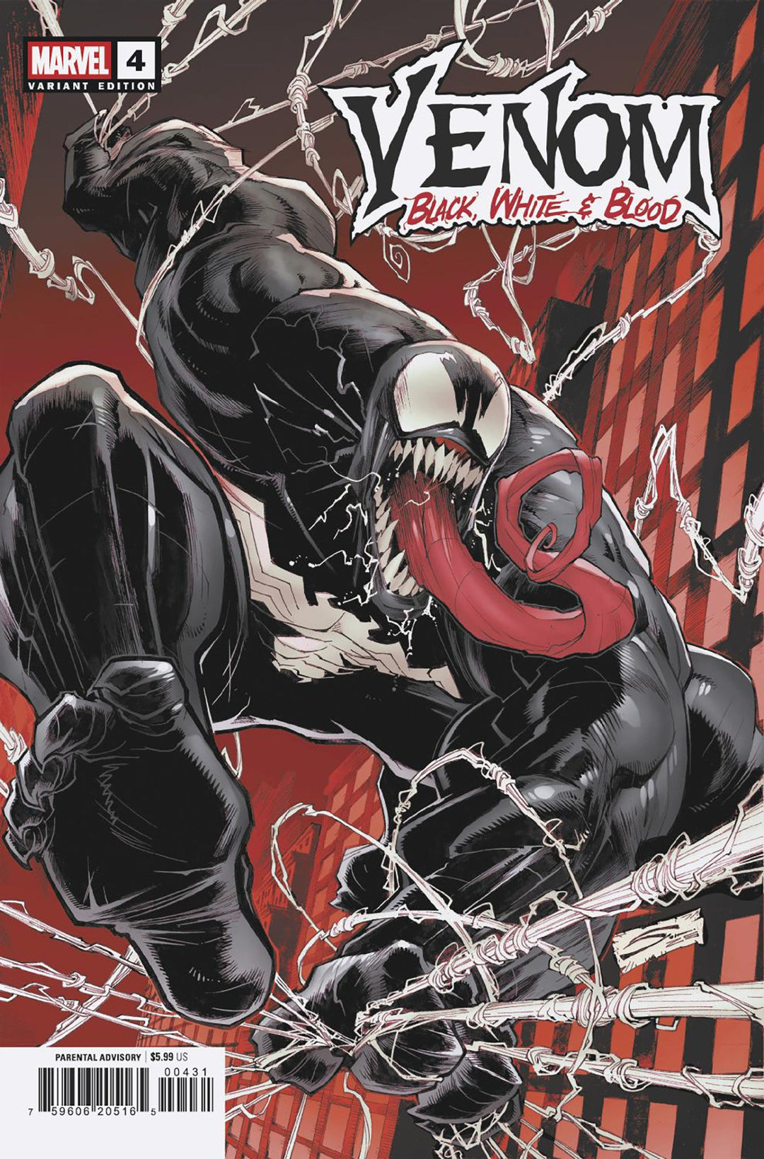 Venom Black White & Blood #4 Gerardo Sandoval Variant